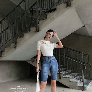 Chuyên sỉ Áo thun bozip xoắn ngực form dưới 60kg Xưởng may YoYo chuyên sỉ áo thun thái