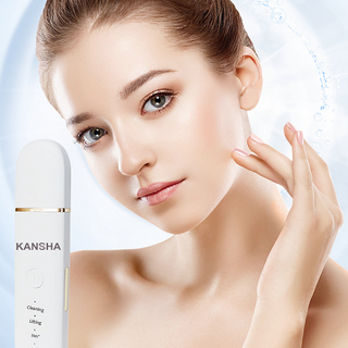 Máy cà da tẩy tế bào chết KANSHA BE06-Sạch sâu-Đánh bay bụi bẩn, mụn ẩn, mụn đầu đen - Rung sóng âm kết hợp ion +/ion -