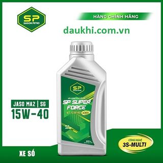 - dầu nhớt dầu nhớt xe số Saigonpetro - SP Super Force 4T SG 15W-40 - Chai 0.8L Dành Cho Xe Số 4 Thì giá sỉ