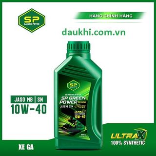 - dầu nhớt dầu nhờn nhớt xe tay ga SaigonPetro SP Green Power Scotter Plus SN 10W-40 Chai 1 L Dầu Tổng Hợp giá sỉ