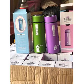 Bình nước thuỷ tinh 450ml bọc nhựa 6 oup tiện dụng, an toàn