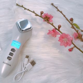 Máy di tinh chất nóng lạnh KANSHA BE04-Điện đẩy dưỡng chất-Làm sạch sâu-Massage nâng cơ-Trẻ hóa da-Da sáng đều màu