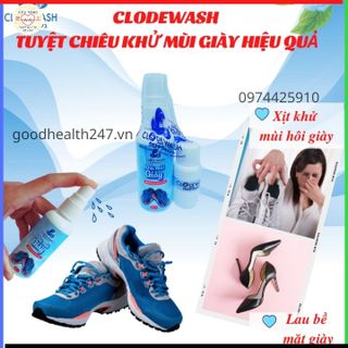 Chai Xịt Khử Mùi Giày Công Nghệ Nhật Bản Clodewash