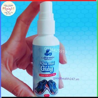 Chai Xịt Khử Mùi Giày Công Nghệ Nhật Bản Clodewash