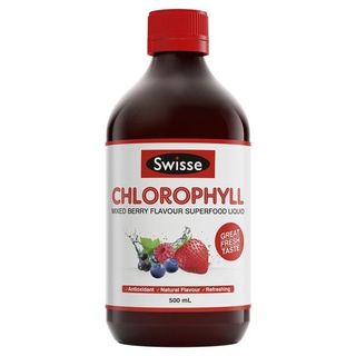 [ DATE 9.2023]Nước Diệp Lục Thanh Lọc, Mát Gan Swisse Chlorophyll Mixed Berry Flavour Superfood 500ml (ĐỎ) (Chai)