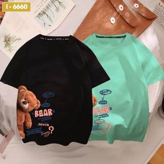 Áo Thun Unisex In Hình Gấu Lấp Ló