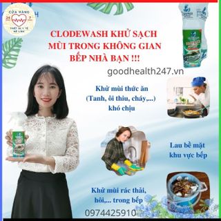 Chai Xịt Khử Mùi Nhà Bếp Công Nghệ Nhật Bản Clodewash