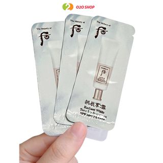 Kem Chống Nắng Dưỡng Trắng Nâng Tone Tức Thì WHOO SPF50+/ PA++++ - Hàn Quốc - Dạng Gói Dùng Thử - O2O Kem Chống Nắng WHOO Hàn Quốc