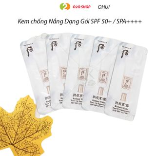 Kem Chống Nắng Dưỡng Trắng Nâng Tone Tức Thì WHOO SPF50+/ PA++++ - Hàn Quốc - Dạng Gói Dùng Thử - O2O Kem Chống Nắng WHOO Hàn Quốc giá sỉ