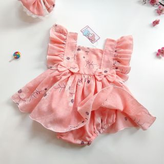 Body váy cánh hồng cam nhẹ siêu ngọt ngào