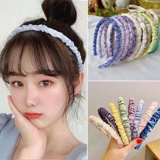 Bờm Tóc Vải Cài Tóc Hàn Quốc Nhẹ Nhàng Xinh Xắn Nhún