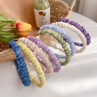 Bờm Tóc Vải Cài Tóc Hàn Quốc Nhẹ Nhàng Xinh Xắn Nhún