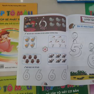 Bộ tập tô màu cho bé: 4-5 tuổi ( 8 quyển)