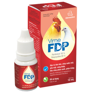 10ml Vime FDP Thuốc điều trị nhiễm trùng hô hấp cho gà đá, gà nòi, gà tre, bồ câu giá sỉ