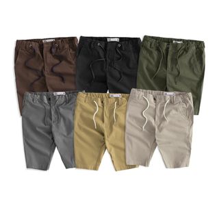 QUẦN KAKI SHORT LƯNG THUN DÂY KÉO CAO CẤP