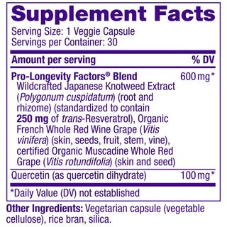 Viên Uống Hỗ Trợ Sức Khỏe Tim Mạch Resveratrol 250mg 30 viên