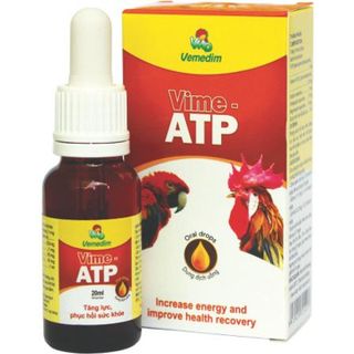 20ml Vime ATP Thuốc tăng lực, trị các bệnh yếu cơ trên gà đá chim, phục hồi sức khỏe giá sỉ