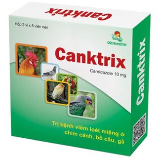 10 Viên Vemedim CANKTRIX - Đặc trị viêm loét miệng ở bồ câu, chim cảnh Trị bệnh viêm loét miệng do Trichomonas ở chim cảnh, bồ câu, gà, gà tây giá sỉ