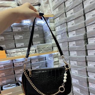 Túi cầm tay, đeo vai quai Ngọc trai size 20