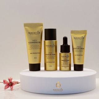 BỘ KIT 4 SẢN PHẨM CHĂM SÓC VÀ DƯỠNG DA GIÚP TRẺ HOÁ CĂNG BÓNG DA - NAVACOS