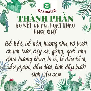 [Handmade ]Dầu gội thảo dược SHU NATURE giảm rụng tóc, mọc tóc nhanh, hết gàu ngứa sau 3-6 lần gội