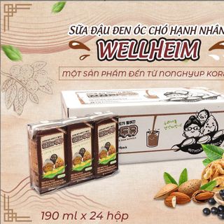 SỮA ĐẬU ĐEN ÓC CHÓ HẠNH NHÂN NONGHYUP (190 ML*24 HỘP)