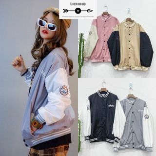 Áo khoác dù badge chất dù 2 lớp mịn