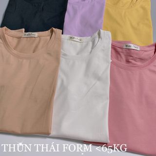 Chuyên sỉ Áo thun thái form dưới 65kg thun trơn Xưởng may YoYo chuyên sỉ áo thun thái