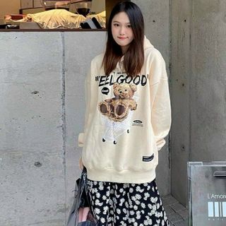 áo hoodie chất nỉ bông mịn nón 2 lớp bự gấu, form dưới 70kg