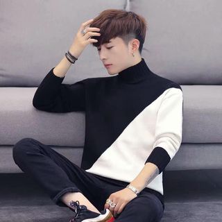 ÁO LEN NAM DÀI TAY CỔ 3 PHÂN CHÉO CAO CẤP AL71 - FAVITI