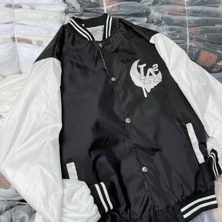 Áo khoác dù bomber No more late nights chất dù 2 lớp mịn