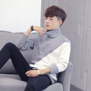 ÁO LEN NAM DÀI TAY CỔ 3 PHÂN CHÉO CAO CẤP AL71 - FAVITI