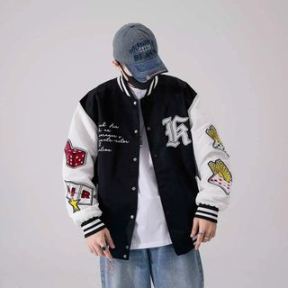 Áo khoác dù bomber Logo chất dù 2 lớp mịn