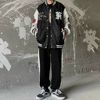 Áo khoác dù bomber Logo chất dù 2 lớp mịn