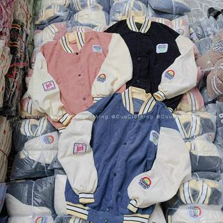 Áo khoác nhung kiểu bomber đẹp rẻ