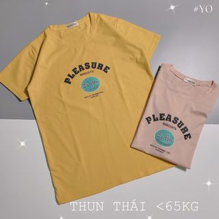 Chuyên sỉ Áo thun thái form dưới 65kg pleasure Xưởng may YoYo chuyên sỉ áo thun thái