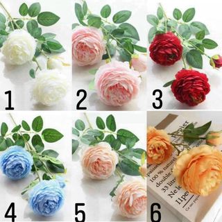 5 cành hoa mẫu đơn vải 65cm