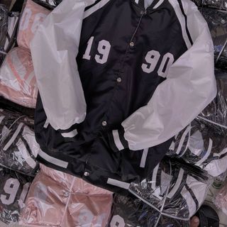 Áo khoác dù bomber chất dù 2 lớp mịn
