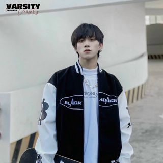 Áo khoác dù bomber black 2 lớp lót dù