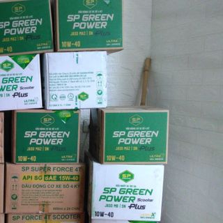 - dầu nhớt dầu nhờn nhớt xe tay ga SaigonPetro SP Green Power Scotter Plus SN 10W-40 Chai 0.8L Dầu Tổng Hợp