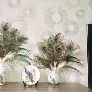 Bộ 10 lông công phong thủy
