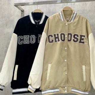 Áo khoác nhung 2 lớp kiểu bomber logo thêu form dưới 70kg