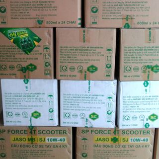 - dầu nhớt dầu nhờn xe số Saigonpetro - SP Super Force 4T SG 15W-40 - Chai 1L Dành Cho Xe Số 4 Thì