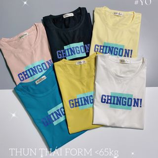 Chuyên sỉ Áo thun thái form dưới 65kg ghingon Xưởng may YoYo chuyên sỉ áo thun thái