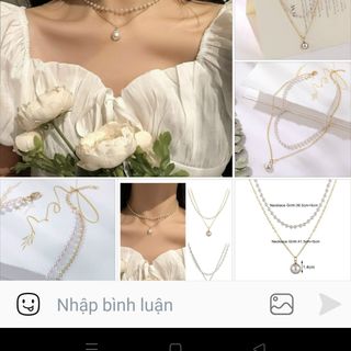 Dây chuyền vòng cổ phong cách hàn quốc về sẵn các mẫu siêu hót