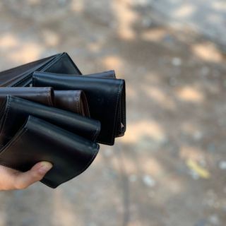 Ví Nappa xếp ly cao cấp