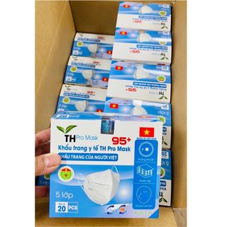 [THÙNG] KHẨU TRANG Y TẾ TH PRO MASK 95+ NGƯỜI LỚN - 50 HỘP/THÙNG