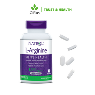 Viên Uống Cải Thiện Sức Khỏe Sinh Lý Nam Giới Natrol L-Arginine 3.000mg (90 Viên/Lọ)