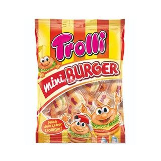 KẸO DẺO TROLLI BURGER MINI 170GR (16 GÓI/THÙNG)