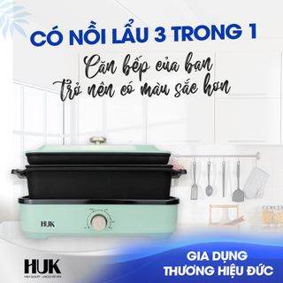 Nồi Lẩu Nướng Đa Năng 3 Trong 1 HUK BL34